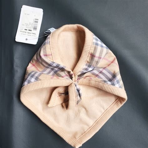 burberry baby girl's colby 3-piece beanie bib & footie set|Stretch Cotton Three.